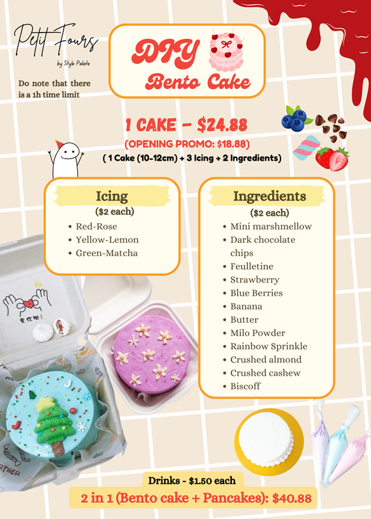 DIY Bento Cake for 2 pax